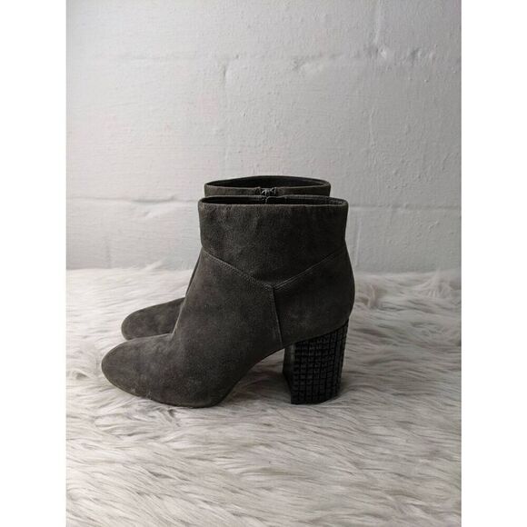 Michael Kors  Arabella Block Heel Ankle zip Boots Dark Green Suede SZ‎ 8 M - Picture 3 of 8